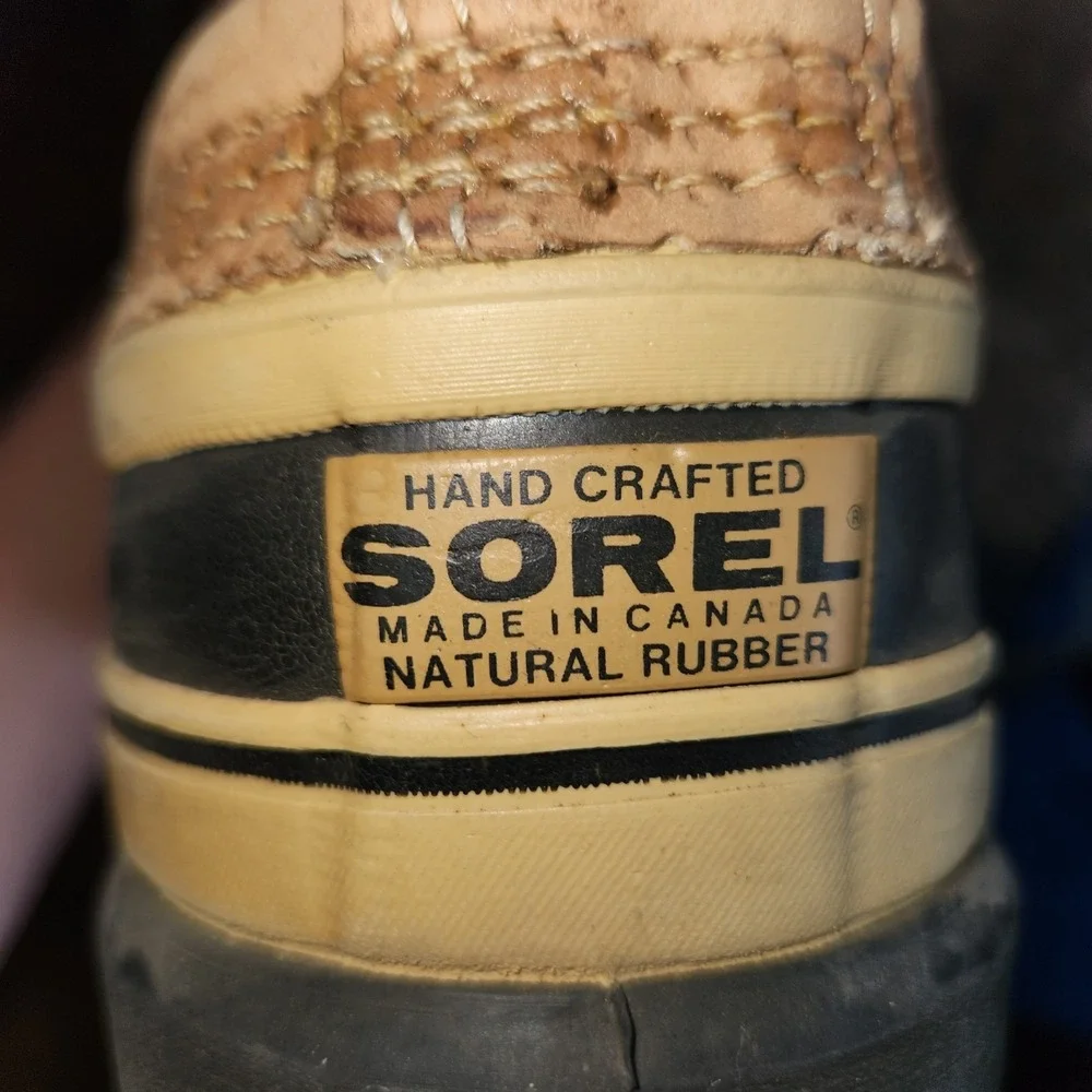 Sorel Caribou Vintage Kaufman Canada Boots Men's Size 11 Real Wool and Leather